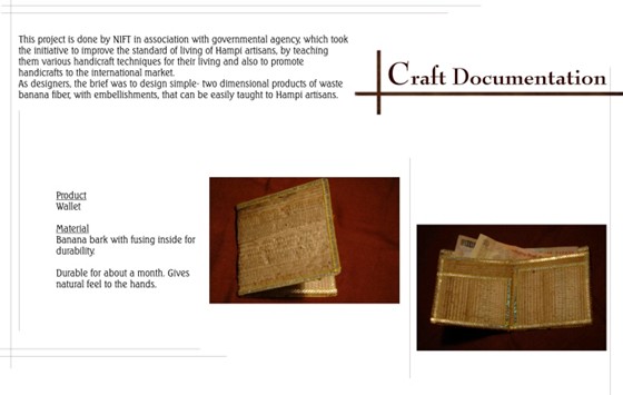 Lifestyle Product: Banana fiber products